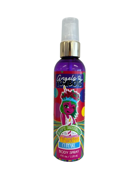 Happy Birthday Strawberry Cupcake Body Spray